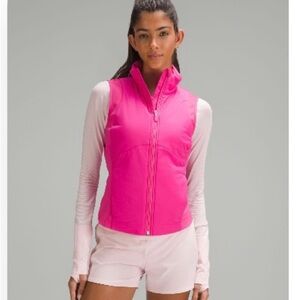 Lululemon Push Your Pace Vest size:14 sonic pink